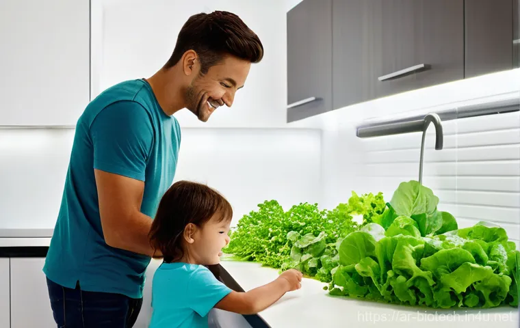 스마트 바이오 배양 시스템 - **Prompt:** A futuristic, multi-story vertical farm integrated into a vibrant, modern city skyline a...