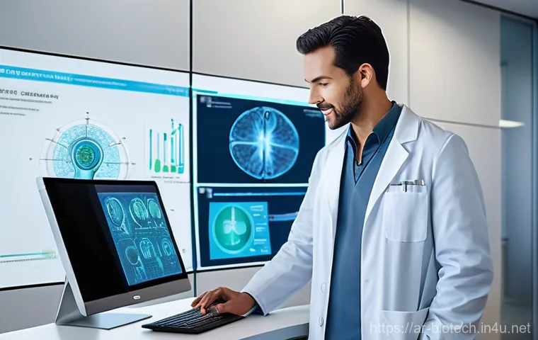 혈액 검사 기술 - **Prompt 2: Convenient Home Health Monitoring**
    "A diverse person, comfortably seated in a cozy,...