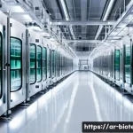 Home 22 바이오 생산 최적화 기술 - **Prompt for Advanced Fermentation Techniques:**
"A wide-angle, high-resolution shot inside a gl...