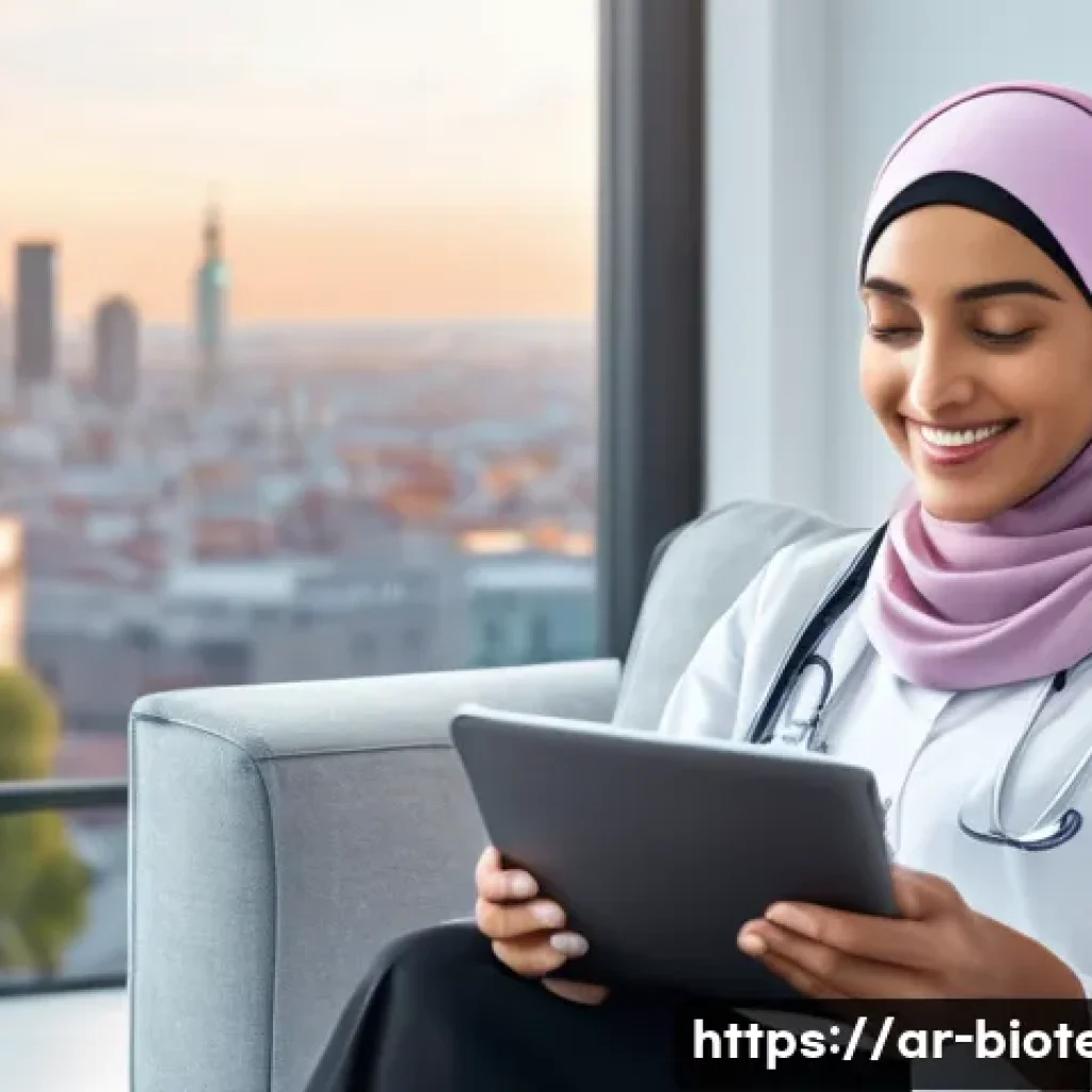 스마트 바이오 기술 - **Prompt 1: Future of Personalized Healthcare at Home**
    A highly realistic image depicting a ser...